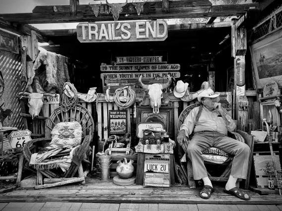 cowboy at store