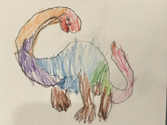 Rainbow the Dinosaur