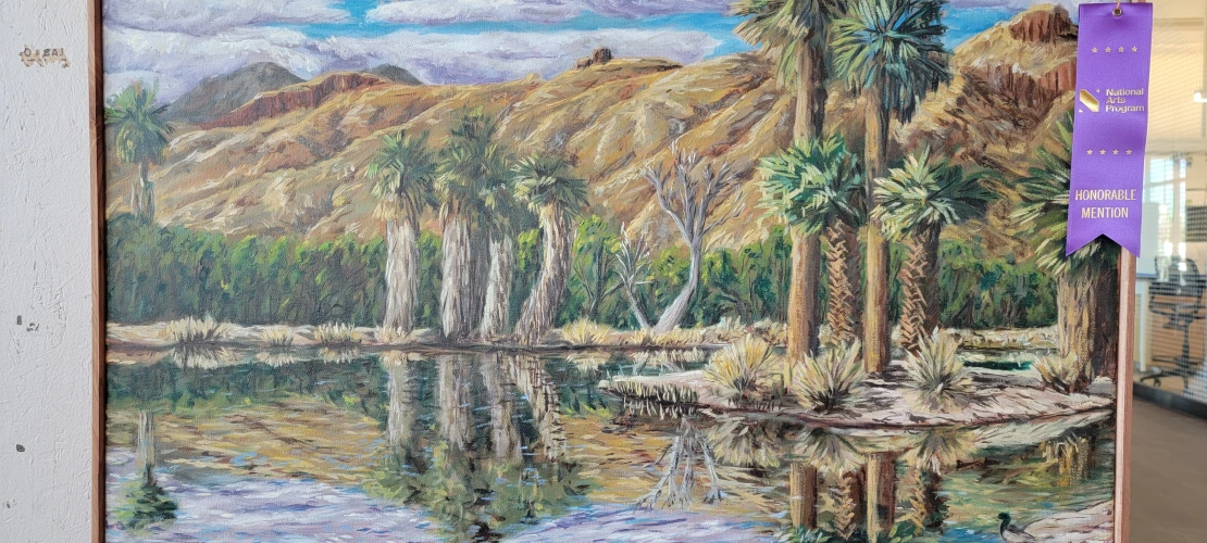 Honorable Mention_ _Aqua Caliente Plein Aire_ by Niko Sanchez, UA Library.jpg