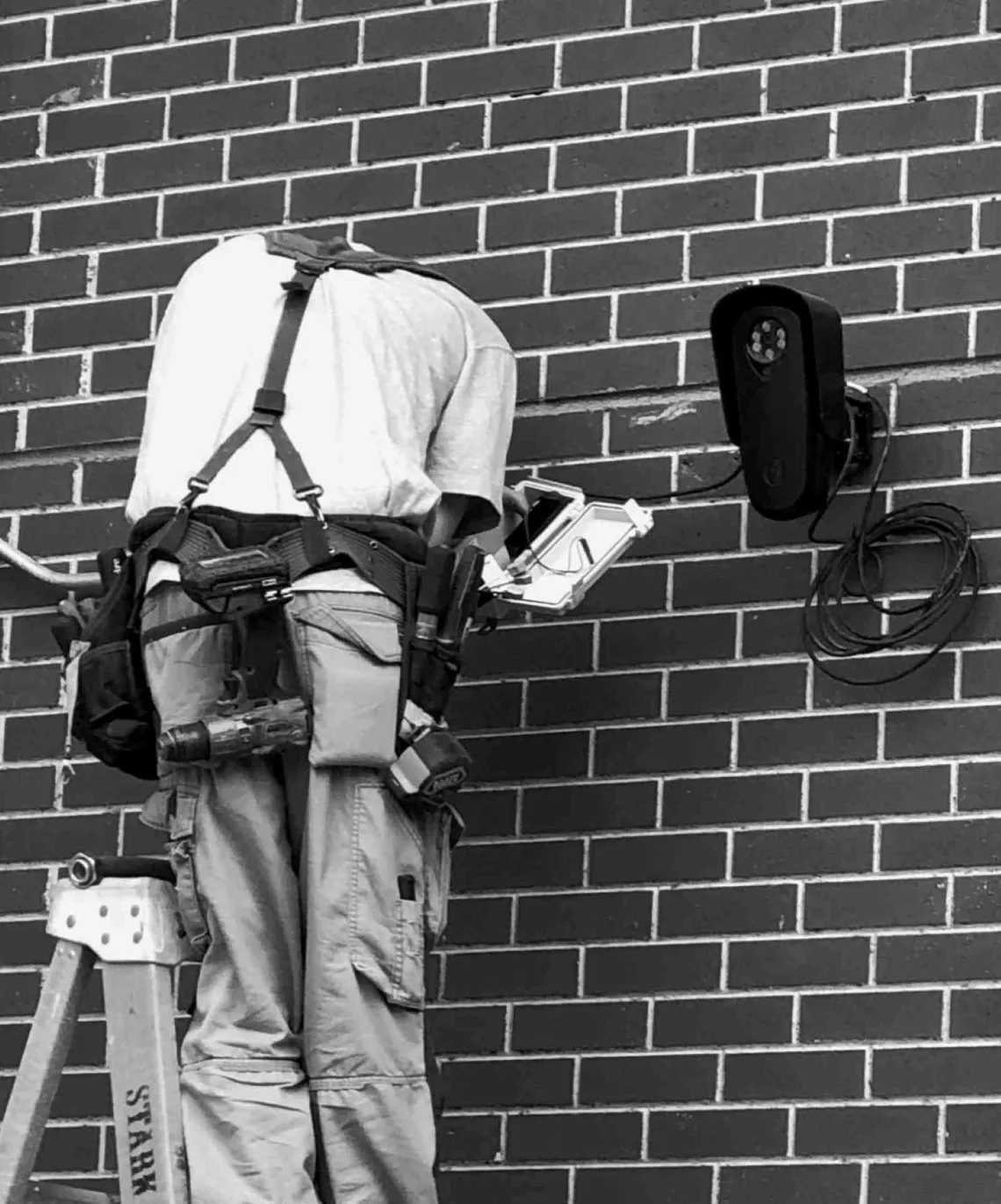 man on ladder