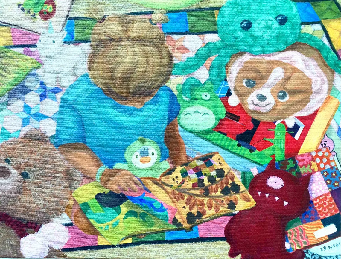 child with toys