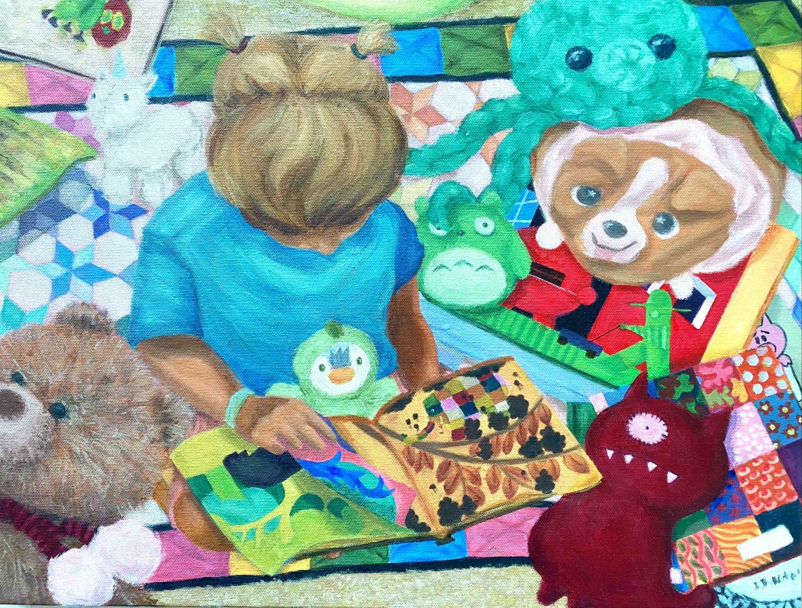 child with toys