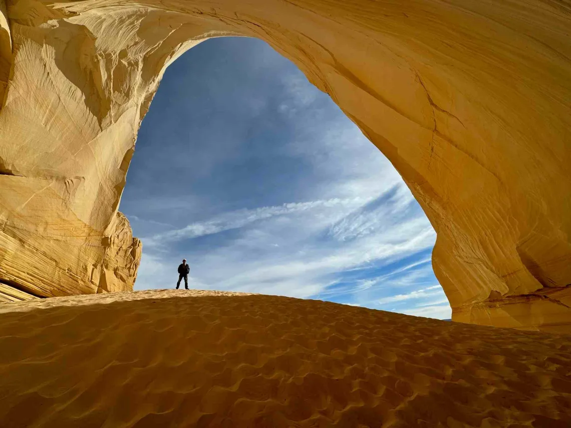 sand and rock landscape photo