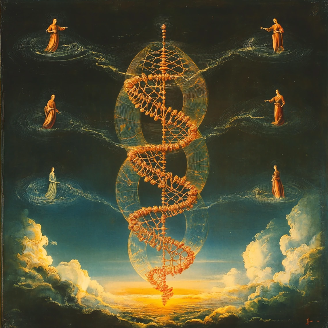 DNA as a fractal antenna that transmits electromagnetic radiation from and to the Schumann resonance of the Earth